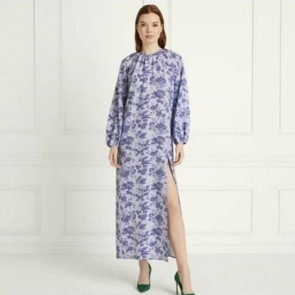 Hill House Floral Long Sleeve Maxi Dress Size L NWT